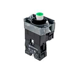 Основание с подсветкой 1NO зеленый 220V, металл