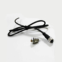 2MT30XX Провод 4-х жильный медный гибкий с разъемом круглым M12 и ответной панельной частью.  Золоченные контакты 6 мкм