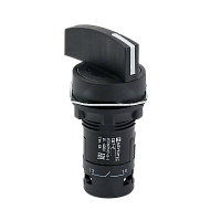 Переключатель на 2 положения,  с возвратом, длинная ручка, 1NO+1NC, IP54, пластик