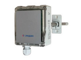 Канальный датчик влажности и температуры RHS440R, точность 3%, выходной сигнал влажность 0-10В, темп