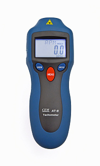 AT-8 Цифровой лазерный фототахометр, контактно-бесконтактный