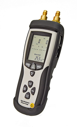 DT-8921 Манометр дифференциальный двухканальный - термометр