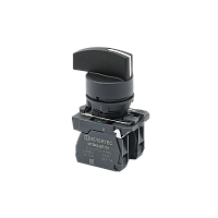 Переключатель  на 3 положения с возвратом в центре, длинная ручка, 2NO, IP65, пластик