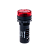 Зуммер с подсветкой, 80дБ, красный, 220V AС, IP40, пластик