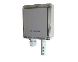 Комнатный датчик влажности и температуры RHS450R, точность 3%, выходной сигнал влажность 4-20 мА, температура 4-20 мА