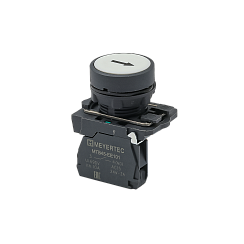 Кнопка плоская белая, маркировка "стрелка вверх", 1NO, IP65, пластик