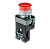 Кнопка с подсветкой красная 220V 1NC