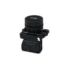 Кнопка плоская черная, маркировка "стрелка вверх", 1NO, IP65, пластик