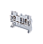 Клемма пружинная проходная, 2.5 мм², серая