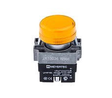 Сигнальная лампа желтый, 220V AC/DC